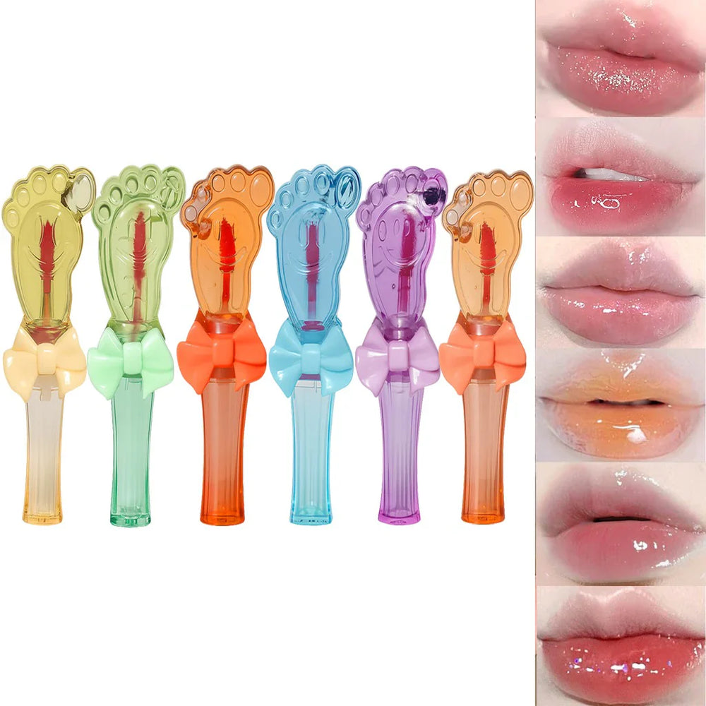 ROMANTIC MAY Magic Cute Little Foot Design Lip Gloss Romantic May