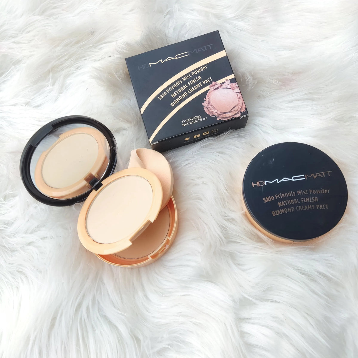 MAC Double Face Powder – Smooth Long Lasting Coverage Mac