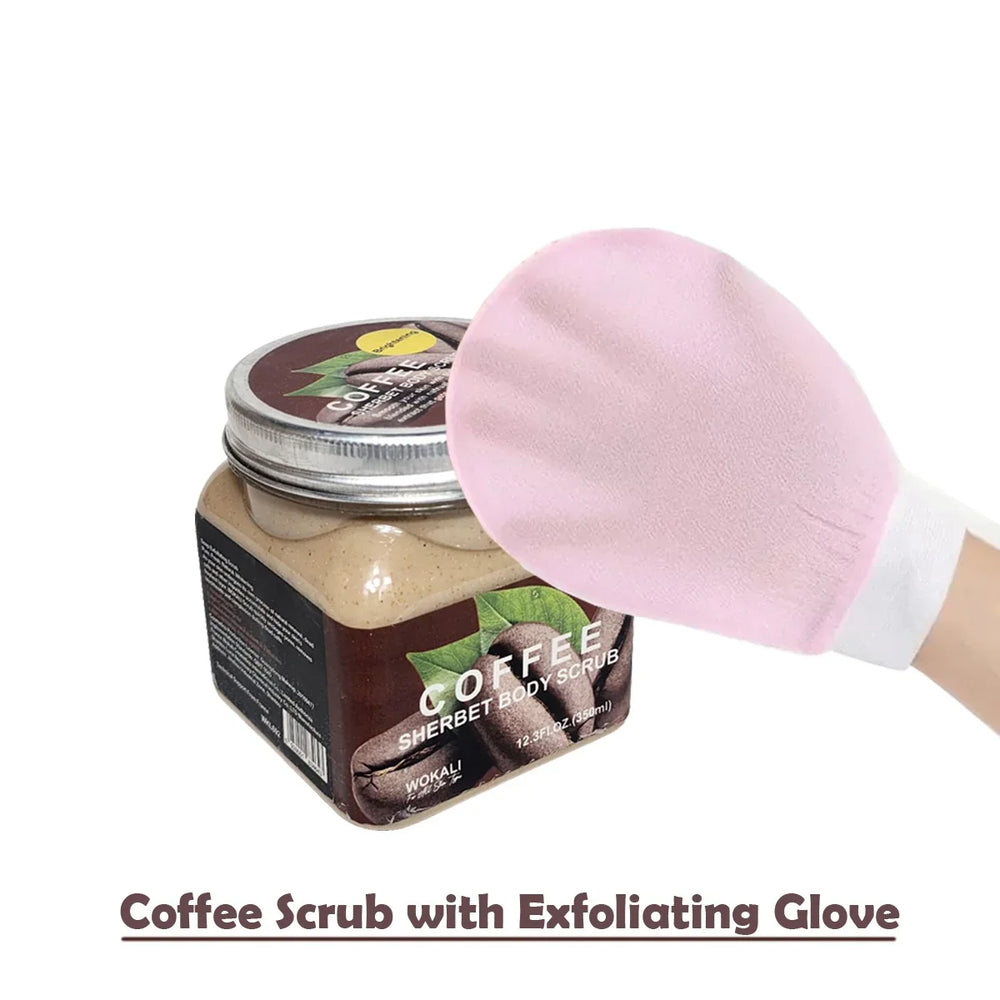 Glow-Up Duo Coffee Scrub & Exfoliating Glove Cosmia.pk