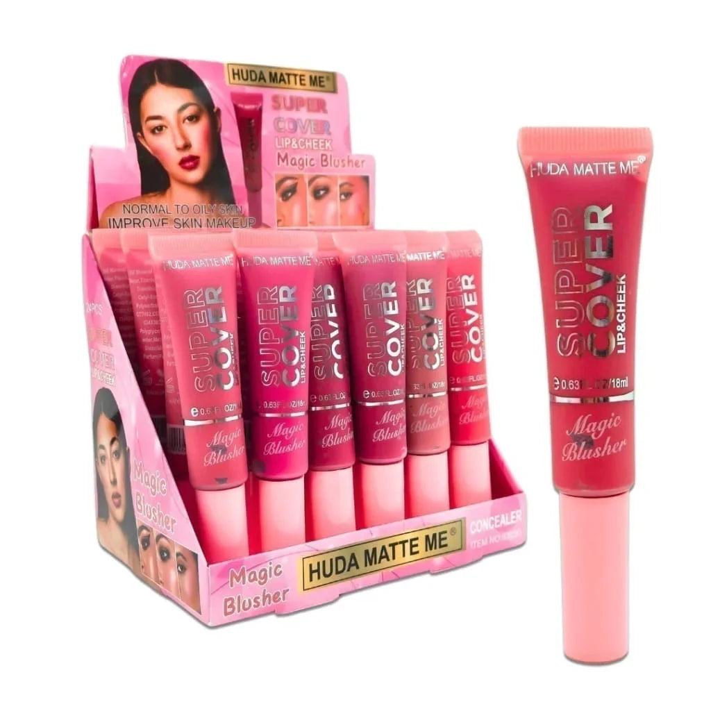 Huda Matte Liquid Lip & Cheek – 6 Pcs Multi-Use Beauty Set Huda Matte Me