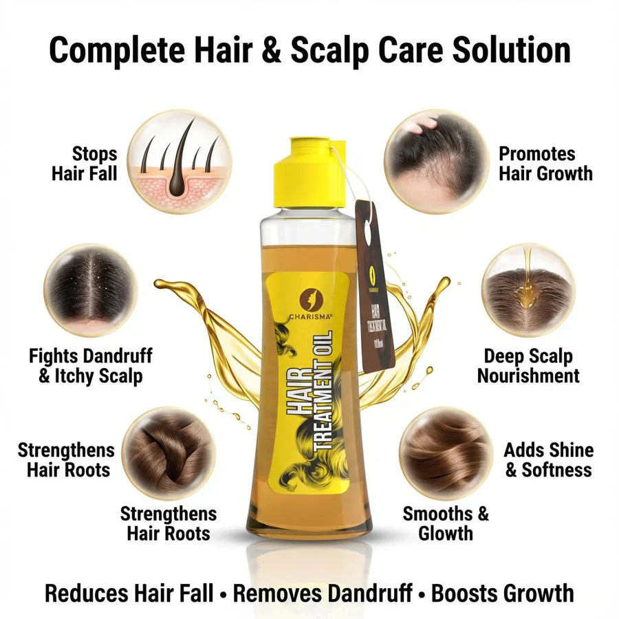 Charisma Cosmetics Hair Treatment Oil - 100ml Charisma Cosmetics