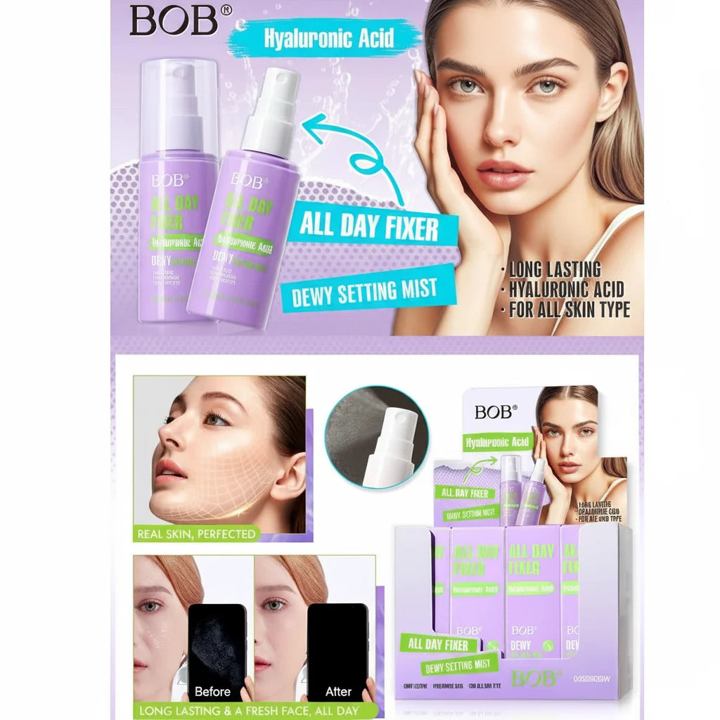 Bob Hyaluronic Acid All Day Fixer Dewy Setting Mist - 80ml Cosmia.pk