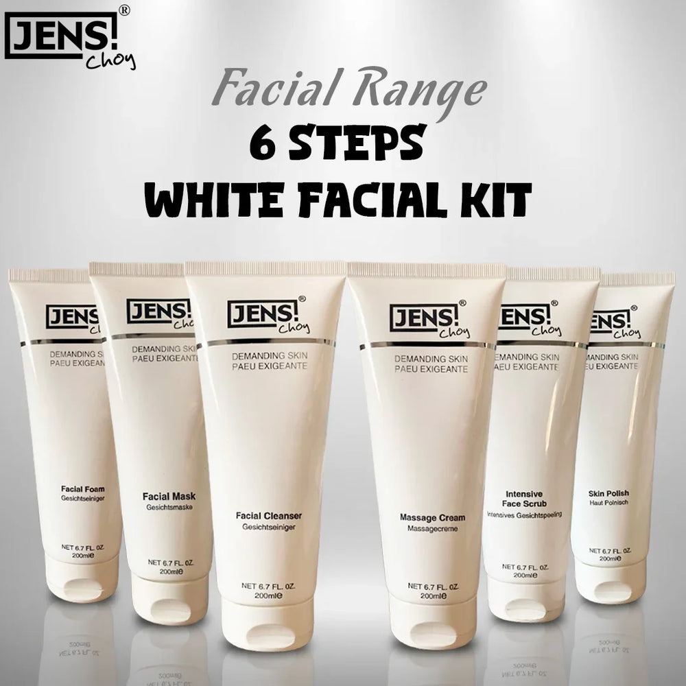 Jens Choy 6 Steps White Facial Kit - 200ml Each Jens