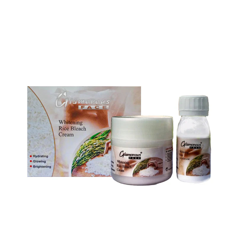 Glamorous Face Rice Bleach Cream, For Hydrating, Glowing & Glamorous Face