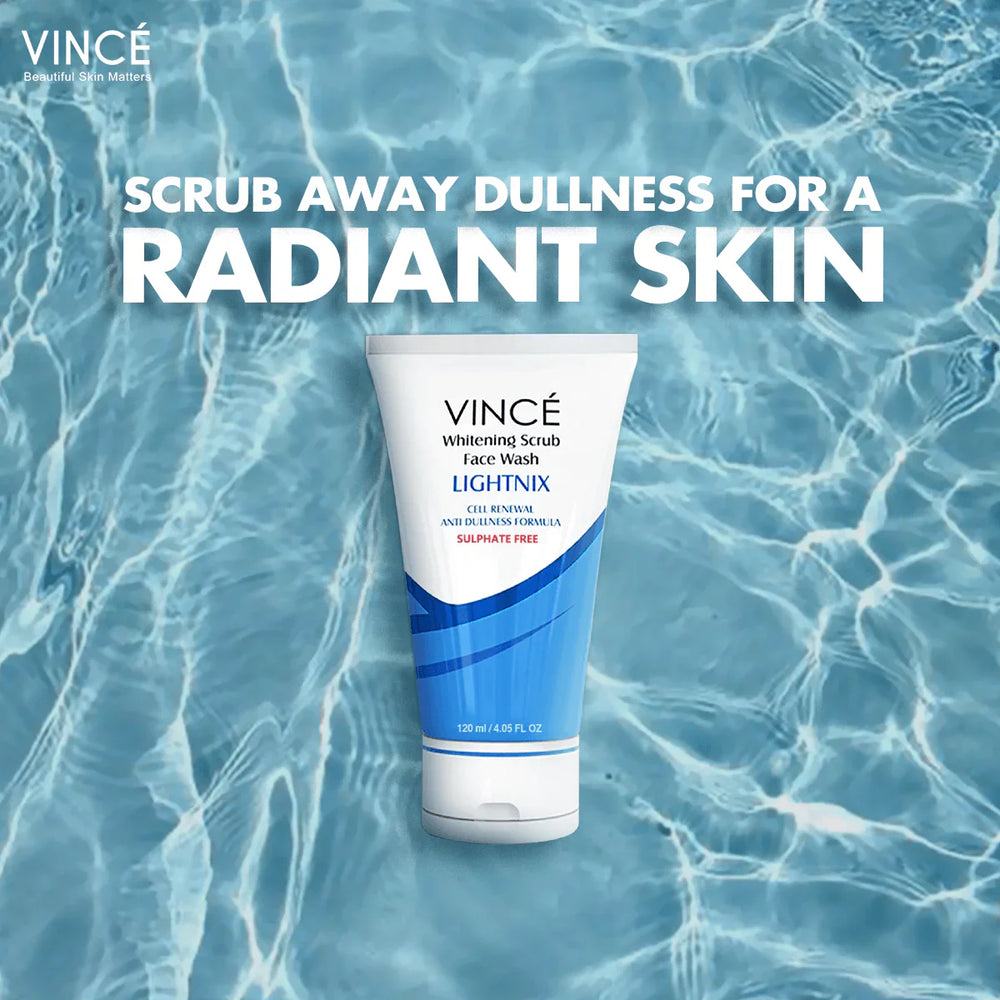 Vince Whitening Scrub Face Wash - 120ml Vince