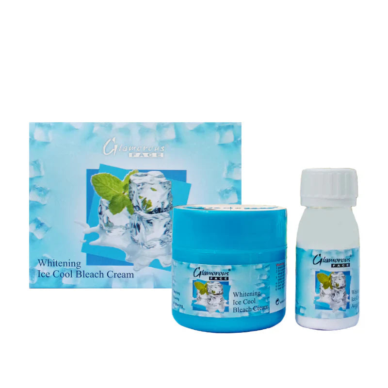Glamorous Face Ice Cool Bleach Cream, For Soothing, Glowing & Glamorous Face