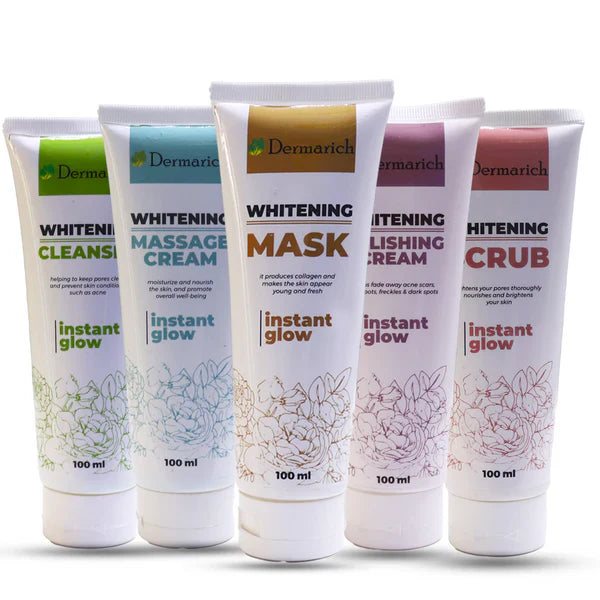 Dermarich Instant Glow Luxury Whitening Facial Kit- 5 Steps Dermarich