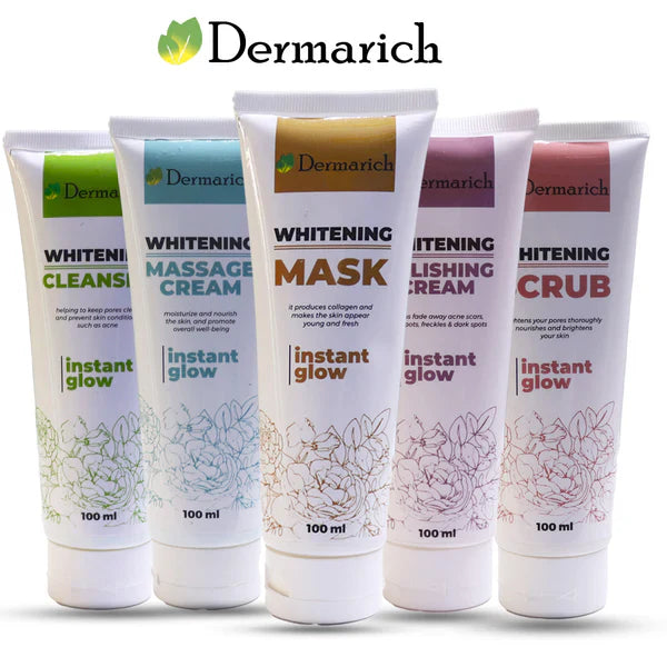 Dermarich Instant Glow Luxury Whitening Facial Kit- 5 Steps Dermarich