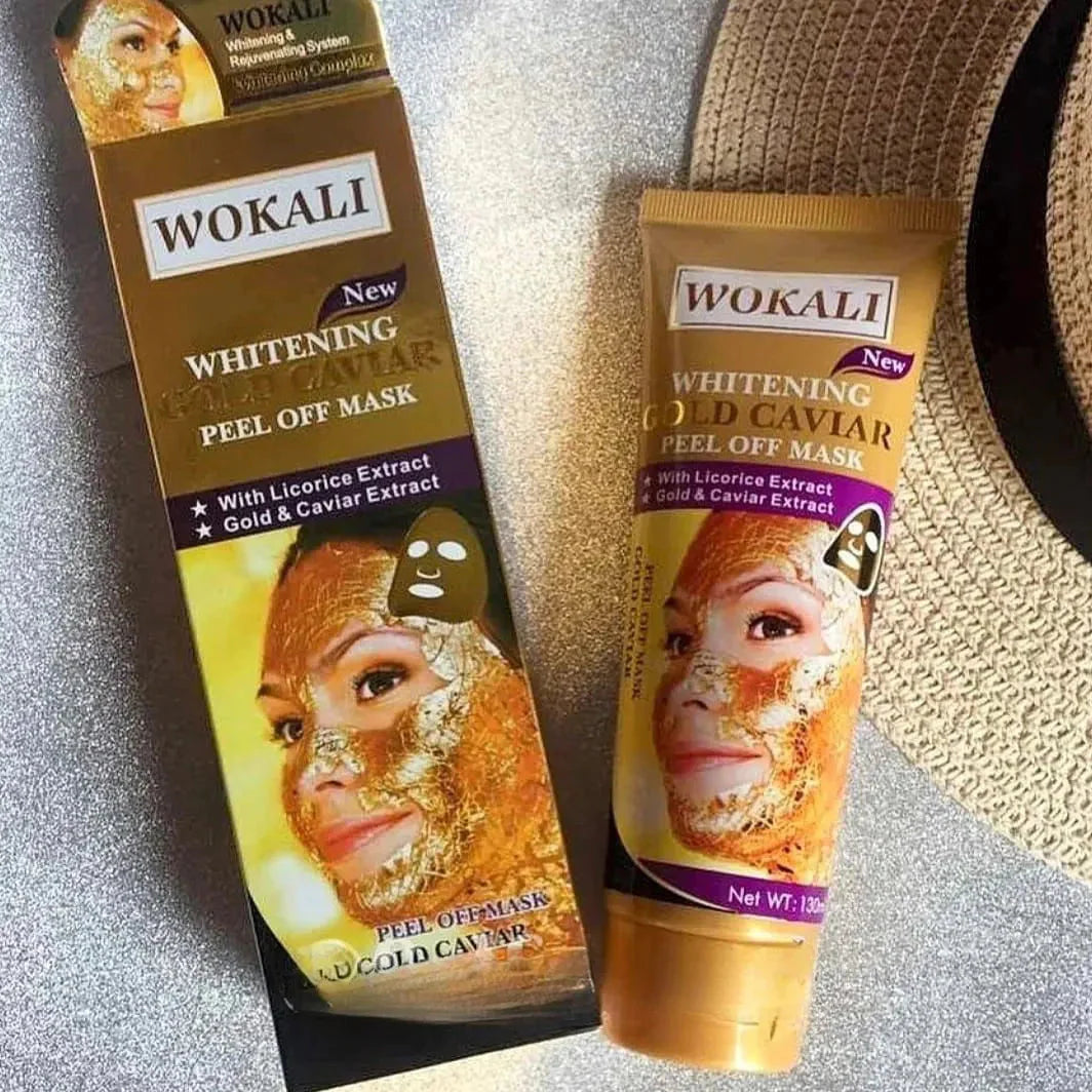 Wokali Whitening Gold Caviar Peel‑Off Mask – 130ml Wokali