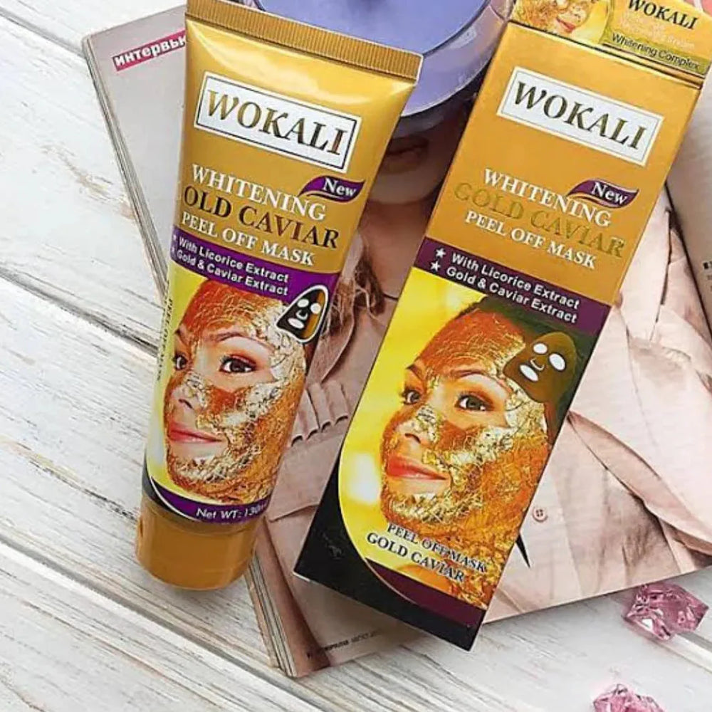 Wokali Whitening Gold Caviar Peel‑Off Mask – 130ml Wokali
