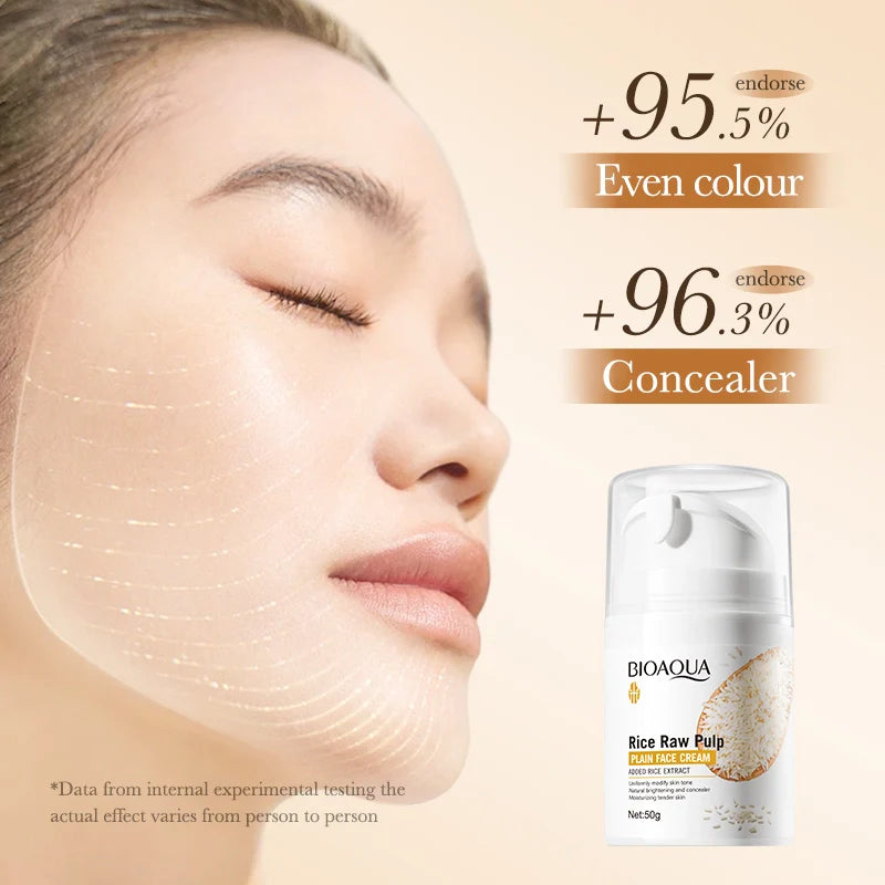 Bioaqua Rice Raw Pulp Face Cream - 50g Bioaqua