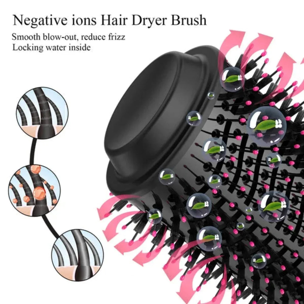 One Step Hot Air Brush - Dryer + Straightener One Step