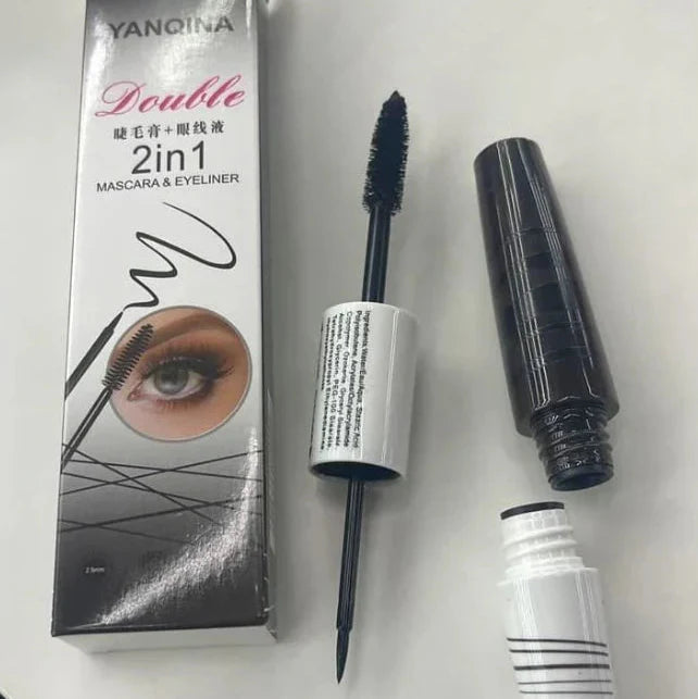 YANQINA Long Lasting  Double 2in1 Mascara & Eyeliner Yanqina