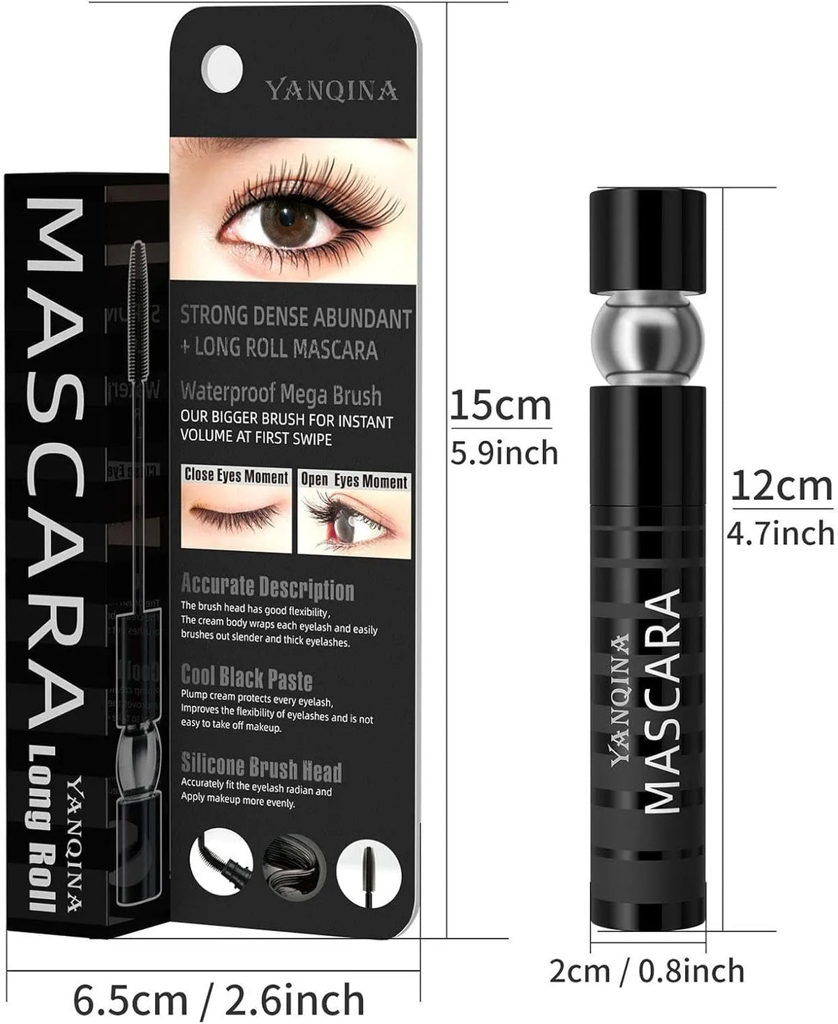 YANQINA original  Waterproof Curl Mascara Yanqina