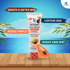 YC Whitening Papaya Extract Face Wash, 100ml YC