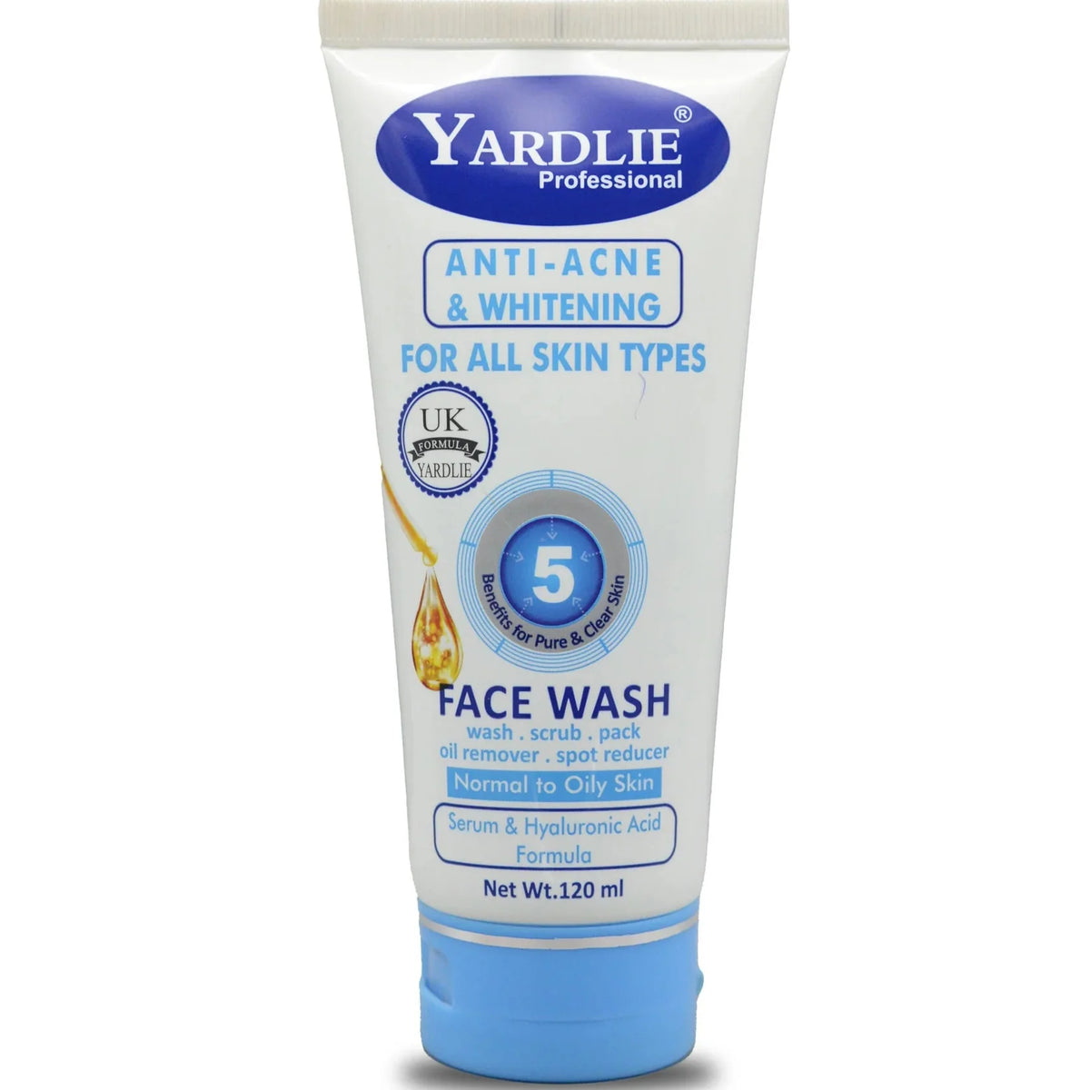 Yardlie Professional Anti Acne & Whitening Facewash - 120ml Yardlie