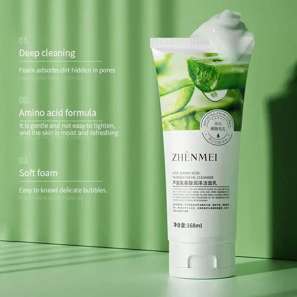 ZHENMEI Aloe Amino Acid Moisturizing Facial Cleanser 168ml ZHENMEI