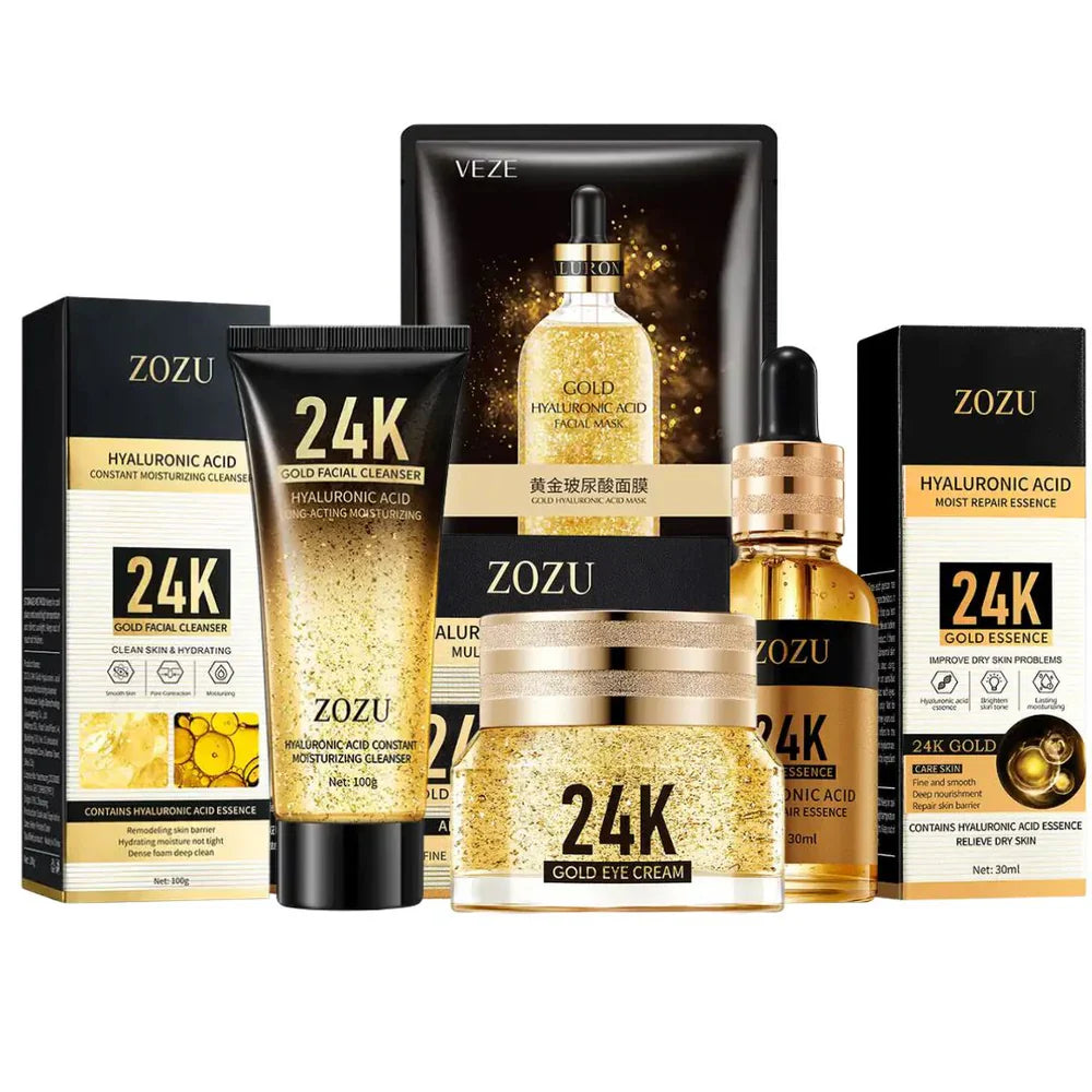 ZOZU 4 In 1 24K Hyaluronic Acid Moist Repair Anti Aging Skin Care Zozu