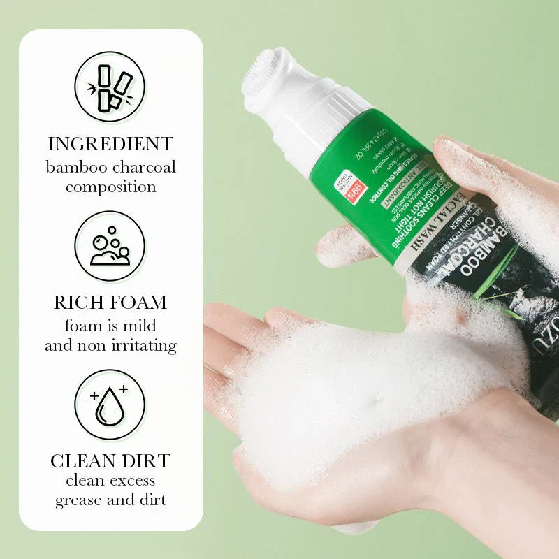 ZOZU Black Charcoal Oil Control Deep Cleansing Nourishing Facial Wash - 120g Zozu