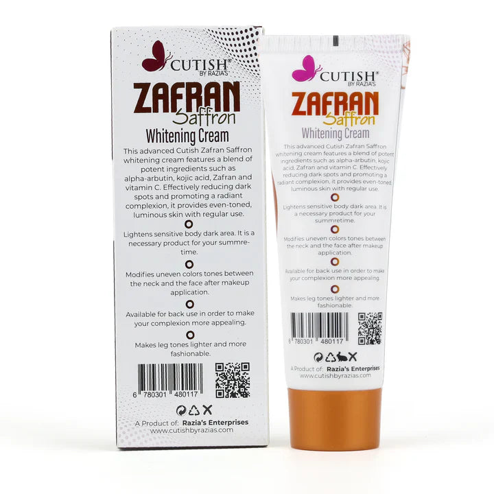 Cutish Zafran Instant Whitening Cream 120g Cutish