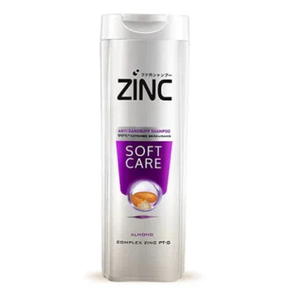 Zinc Soft Care Almond Anti-Dandruff Shampoo - 340ml Zinc