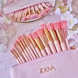 Zoeva Makeup Brushes Set with Bag - 15Pcs