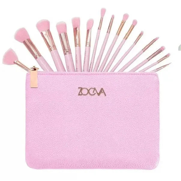 Zoeva Makeup Brushes Set with Bag - 15Pcs Zoeva