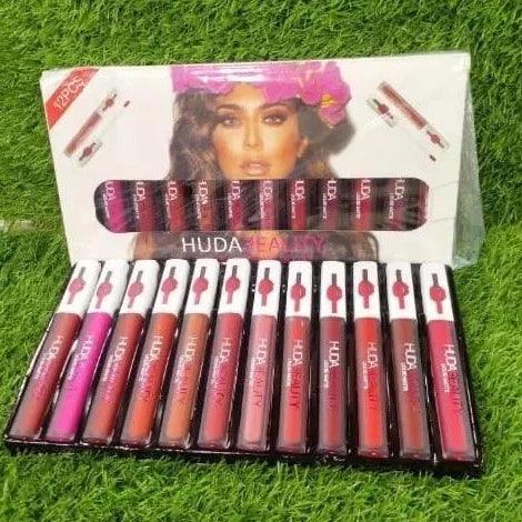Huda Beauty Matte Gloss - 12 Pcs Huda Beauty