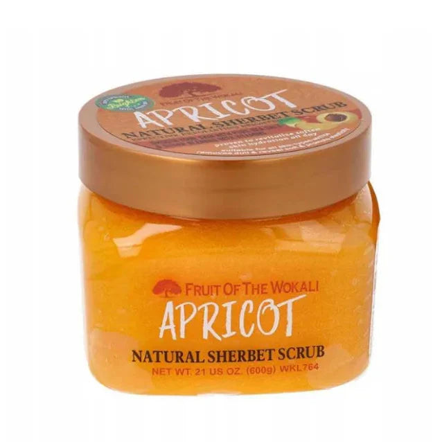 Fruit of the Wokali Apricot Natural Sherbet Scrub - 600g Wokali