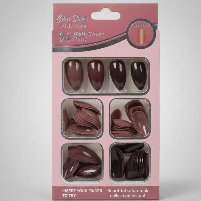 Color Sister 96-Piece Artificial Nails Set Color Sister