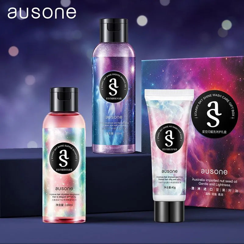 Ausone Australia Imported Shampoo Hair Mask Shower Gel 3Pcs Set Ausone