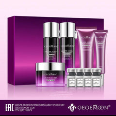 Gegemoon Grape Seed Enzyme Skin Care Kit - 9Pcs Gegemoon