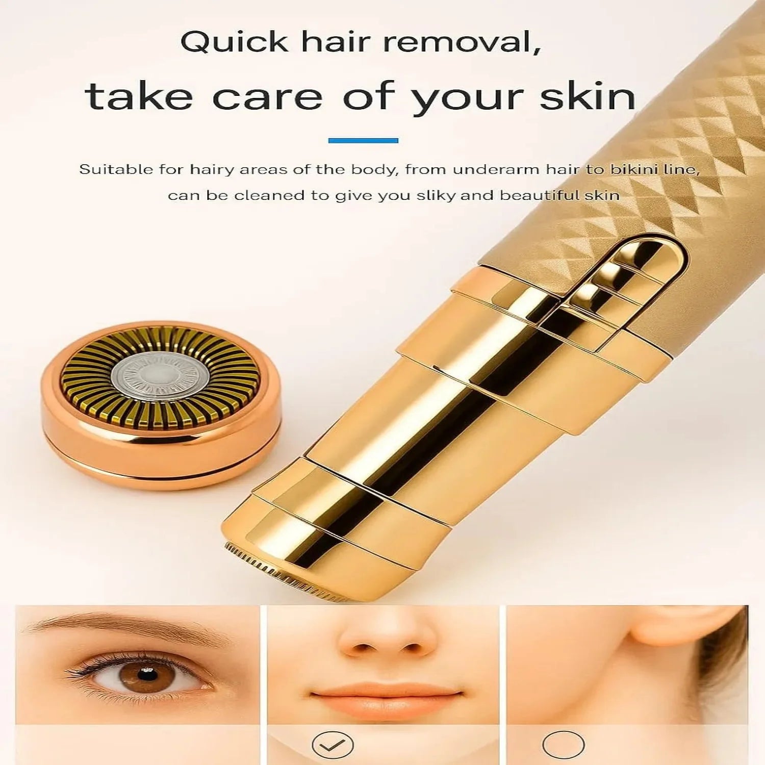 3‑in‑1 Flawzbss Hair Removal & Eyebrow Trimmer Flawzbss