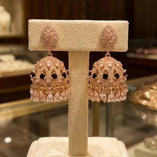 Zircon Luxury AD Mini Jhumki Cosmia