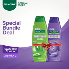 Palmolive Power Hair Combo – Healthy & Smooth + Silky Straight Shampoo - 2 × 375 ml Palmolive