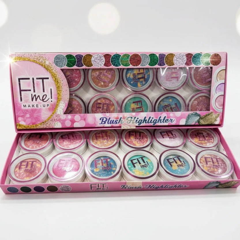 Fit Me Makeup Blush Highlighter - 12 Pcs Set Fit me