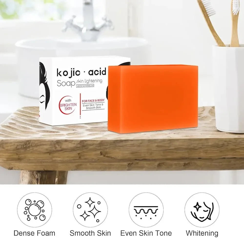 Kojic Acid Skin Lightening Soap For Face & Body - 135g Kojic Acid