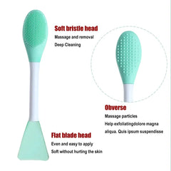 (Pack of 3) Jade Roller, Gua Sha & 2 in 1 Mask Brush and Massage Cosmia.pk