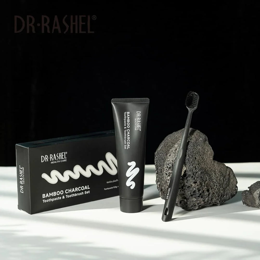 Dr. Rashel Bamboo Charcoal Toothpaste & Toothbrush Set DR.Rashel