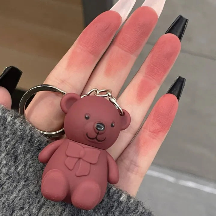 Julystar Bear Keychain Style Trendy Lip Gloss JulyStar