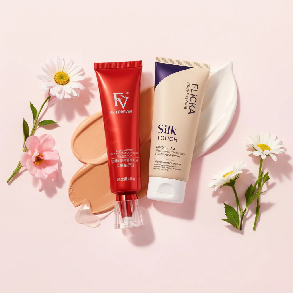 FV Foundation & Flicka Silk Touch Primer Cosmia.pk