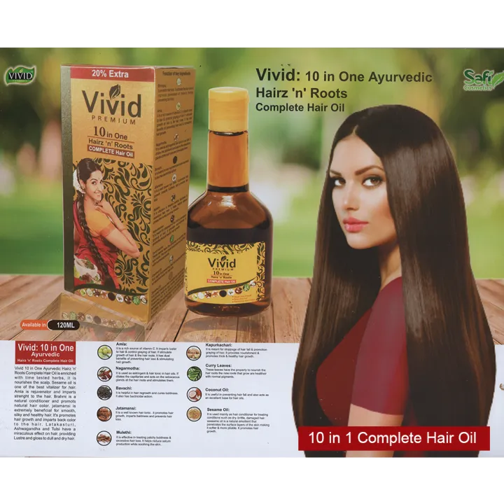 Vivid Herbal Hair Oil 120 ml Vivid