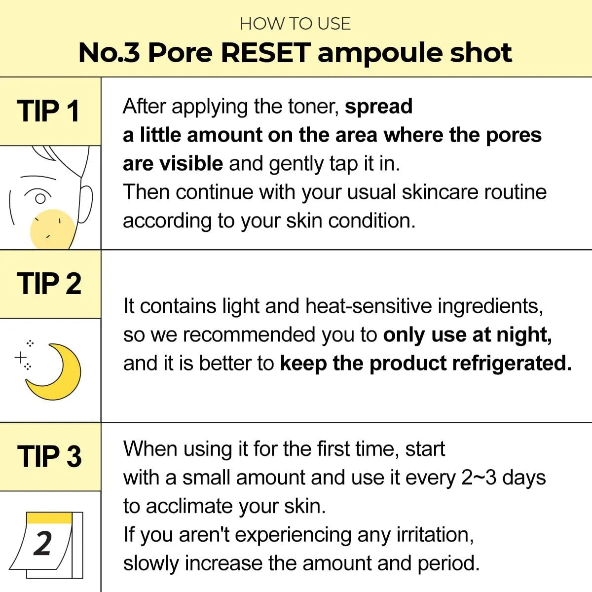 Numbuzin No.3 Pore Reset Ampoule Shot - 25ml Numbuzin