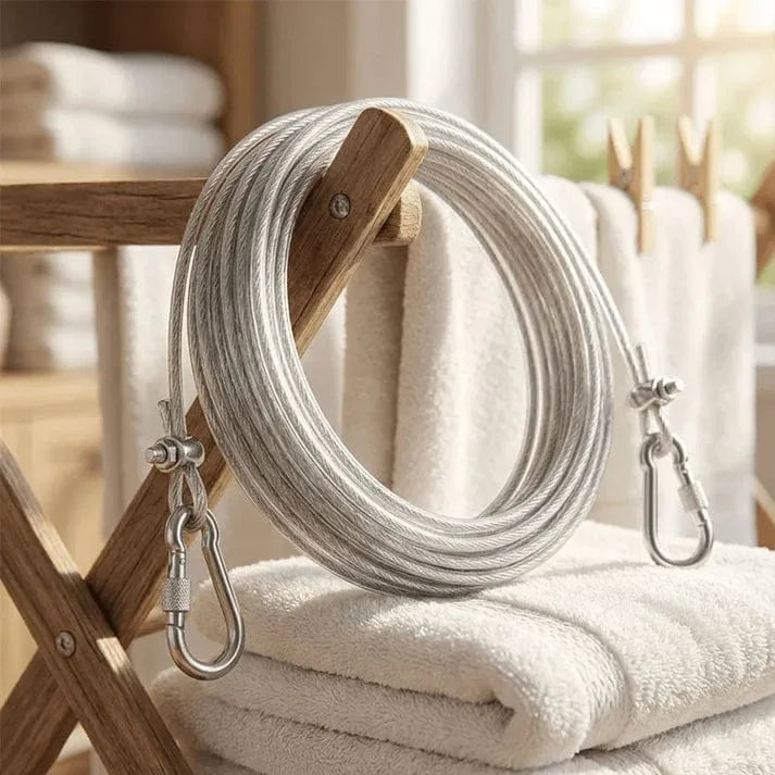 Stainless Steel PVC Coated Clothes Drying Rope Cosmia.pk