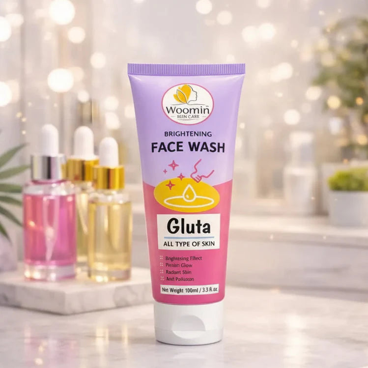 Woomin Skin Care Gluta Brightening Face Wash-100ml Woomin