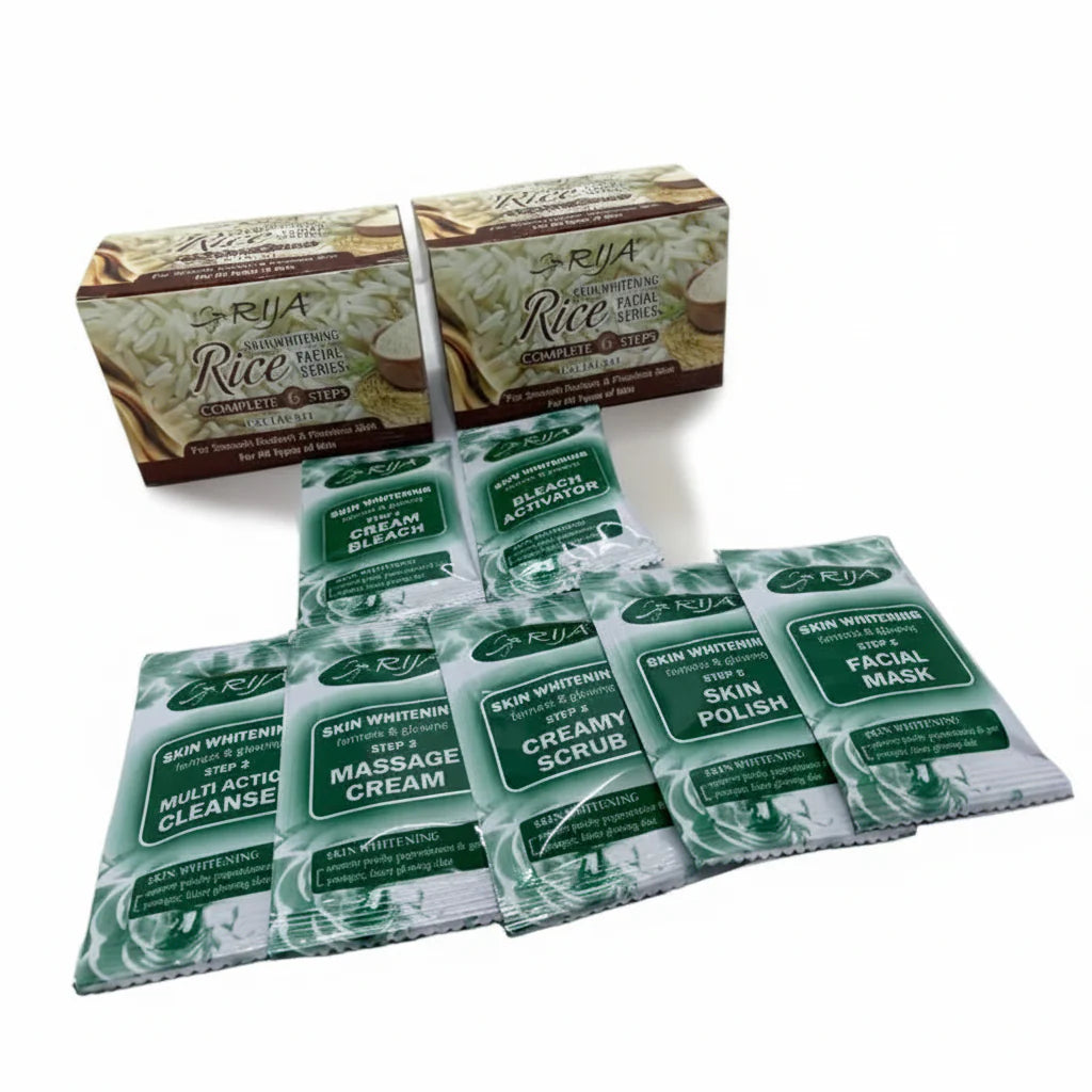Rija Rice Skin Whitening Facial Series Complete Facial Kit Rija