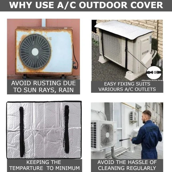 AC Outdoor Unit Cover – Waterproof & Heat Insulation Protector Cosmia.pk