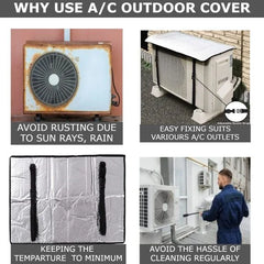 AC Outdoor Unit Cover – Waterproof & Heat Insulation Protector Cosmia.pk