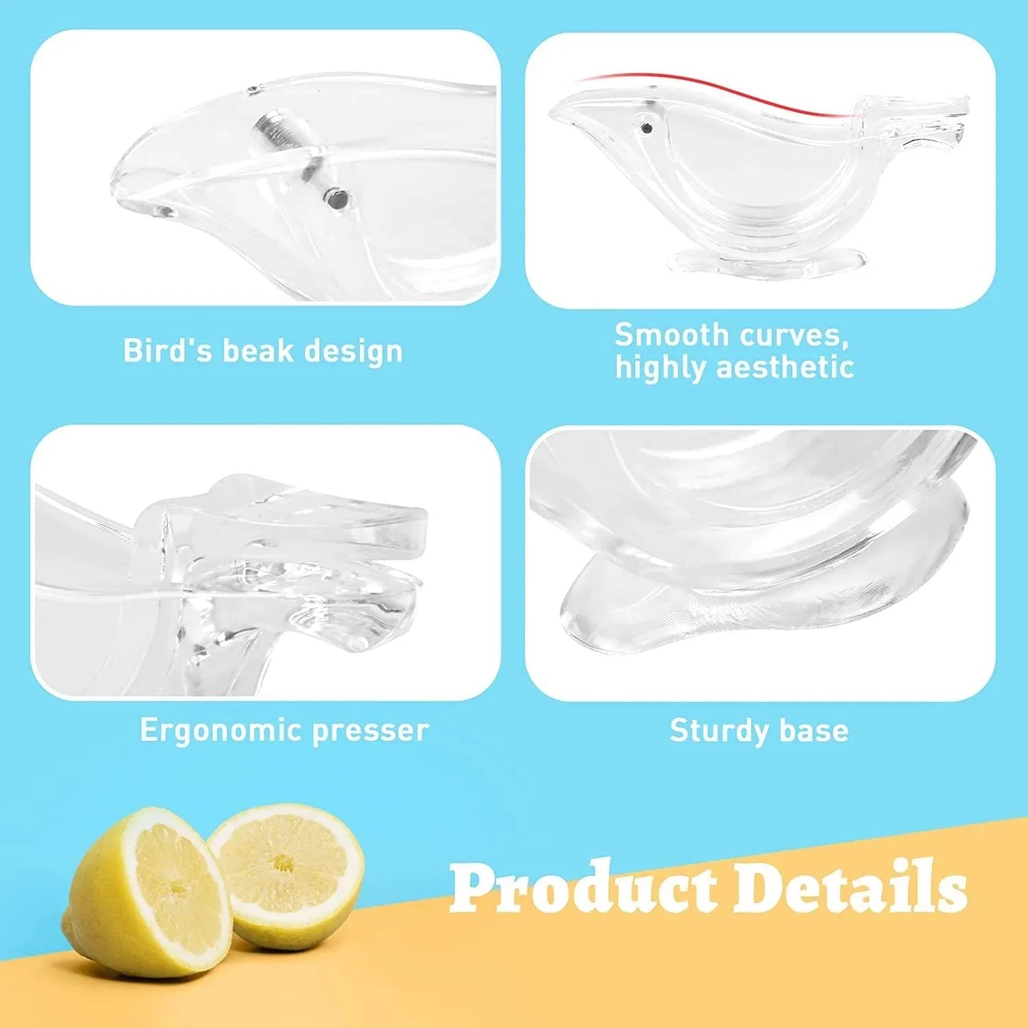 Acrylic Lemon Slice Juicer Manual Lemon Juicer Cosmia.pk
