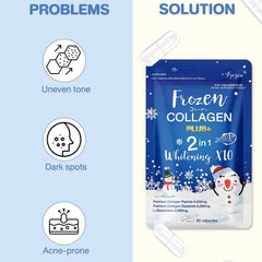 Frozen Collagen 2 in 1 Whitening Caps - 60 Capsules Frozen